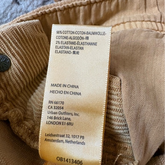 Free People like-new tan/yellow Corduroy skirtall Dress - Picture 10 of 15